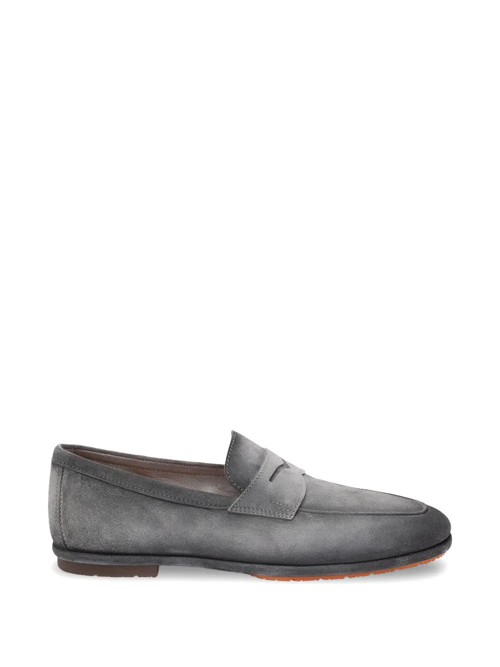 Santoni penny leather loafers - Grau