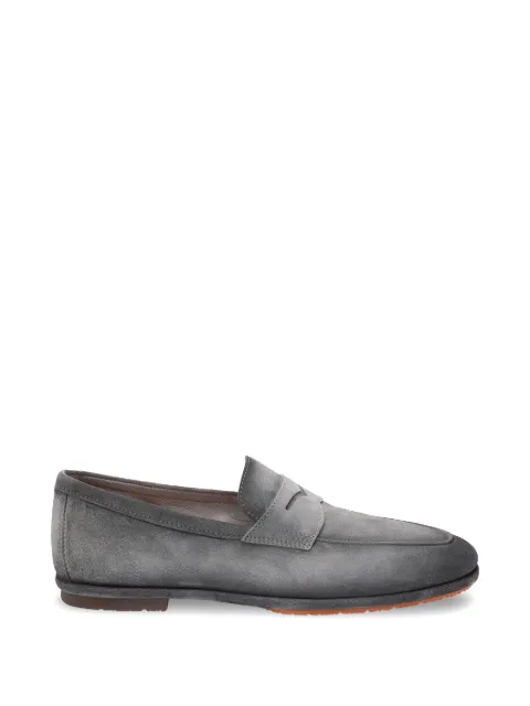 Santoni penny leather loafers