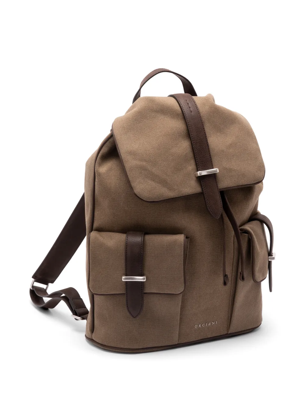  Orciani Jones Safari Buckle-fastening Backpack - Brown 