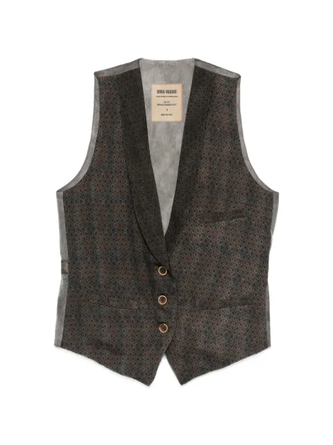 Uma Wang Jill geometric-pattern waistcoat