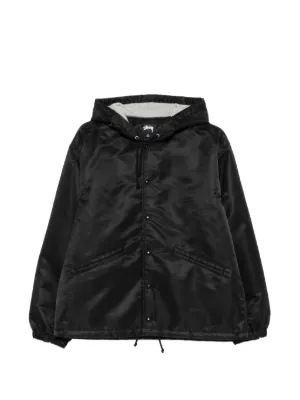 Stüssy Hooded Zip Jacket | Black | FARFETCH RO