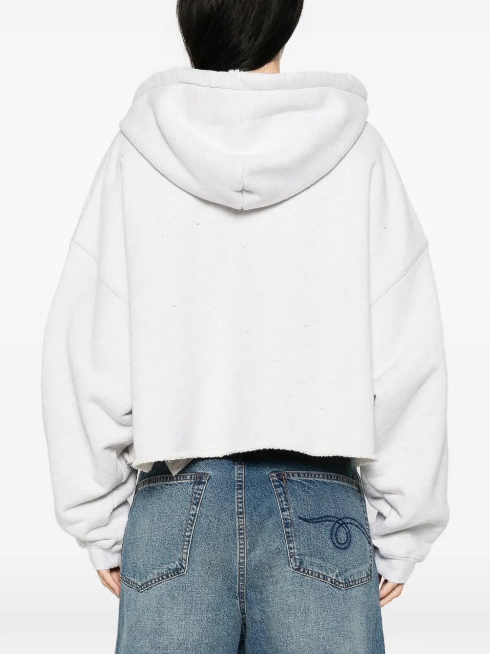 Golden Goose Hoodie verfraaid met kristallen Grijs