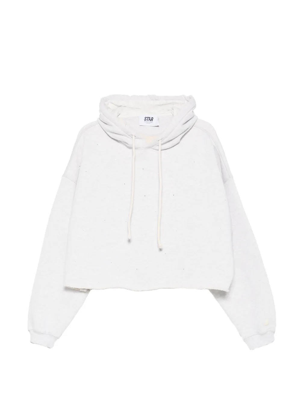 Golden Goose drawstring raw-cut hoodie - Grey