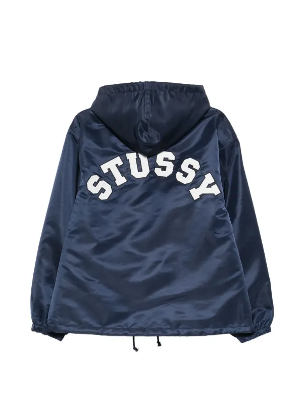 Stüssy Hooded Jacket | Blue | FARFETCH RO