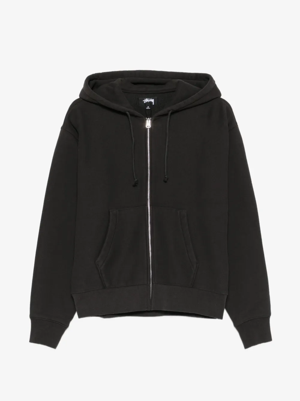 Stüssy zip-up hoodie | Black | Image 1