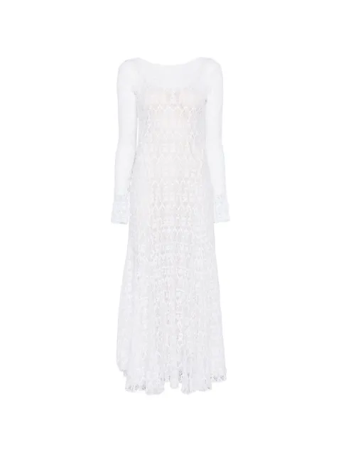Forte Forte long-sleeves lace maxi dress