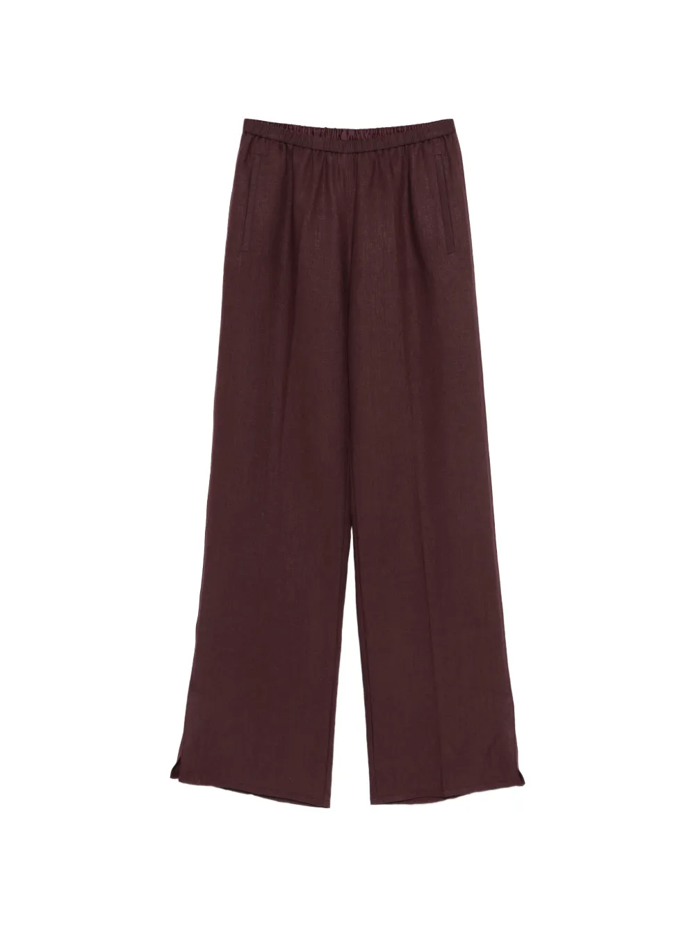Forte Forte elasticated-waistband trousers - Marrone
