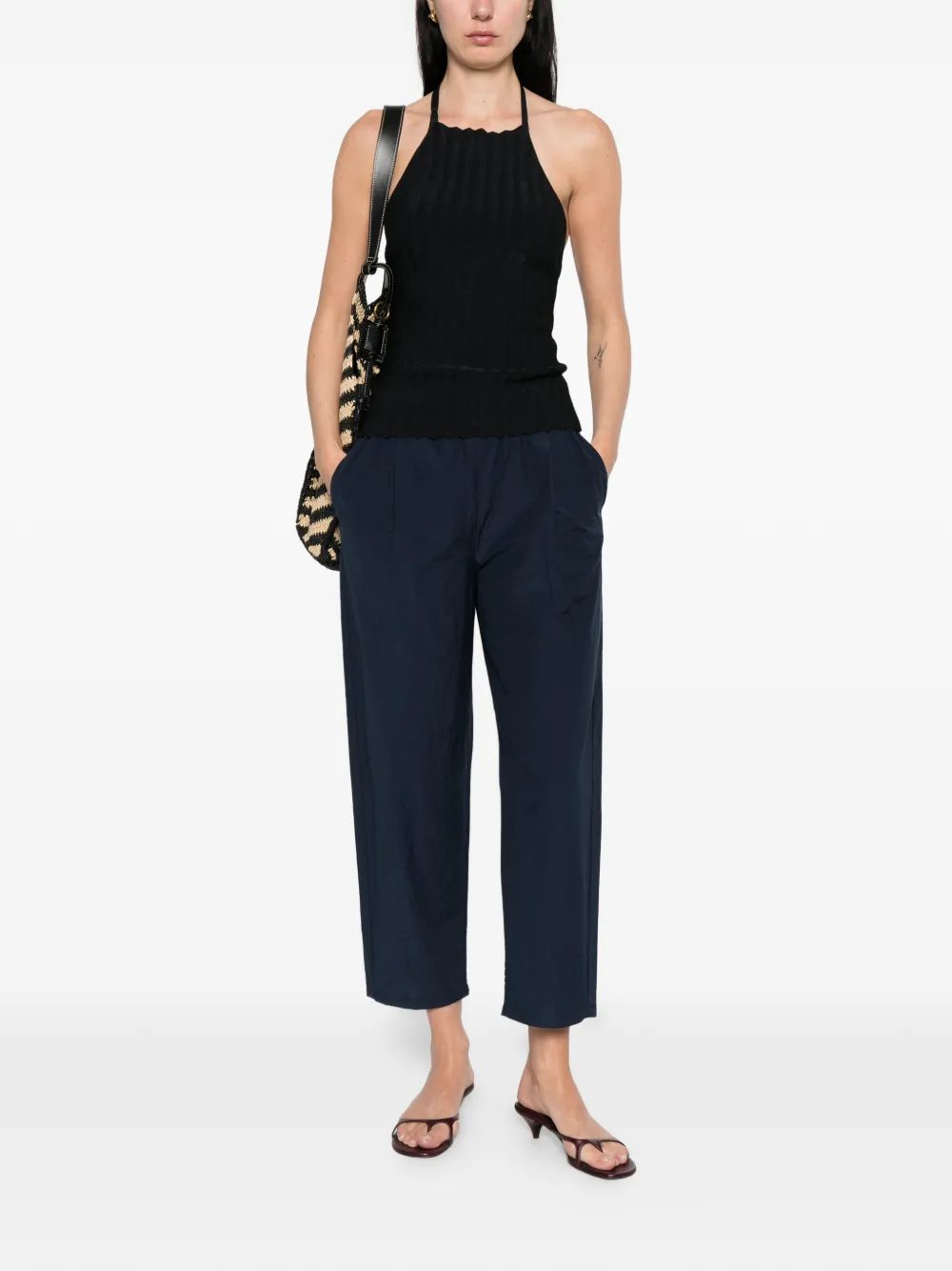  Apuntob Pleated Trousers - Blue 