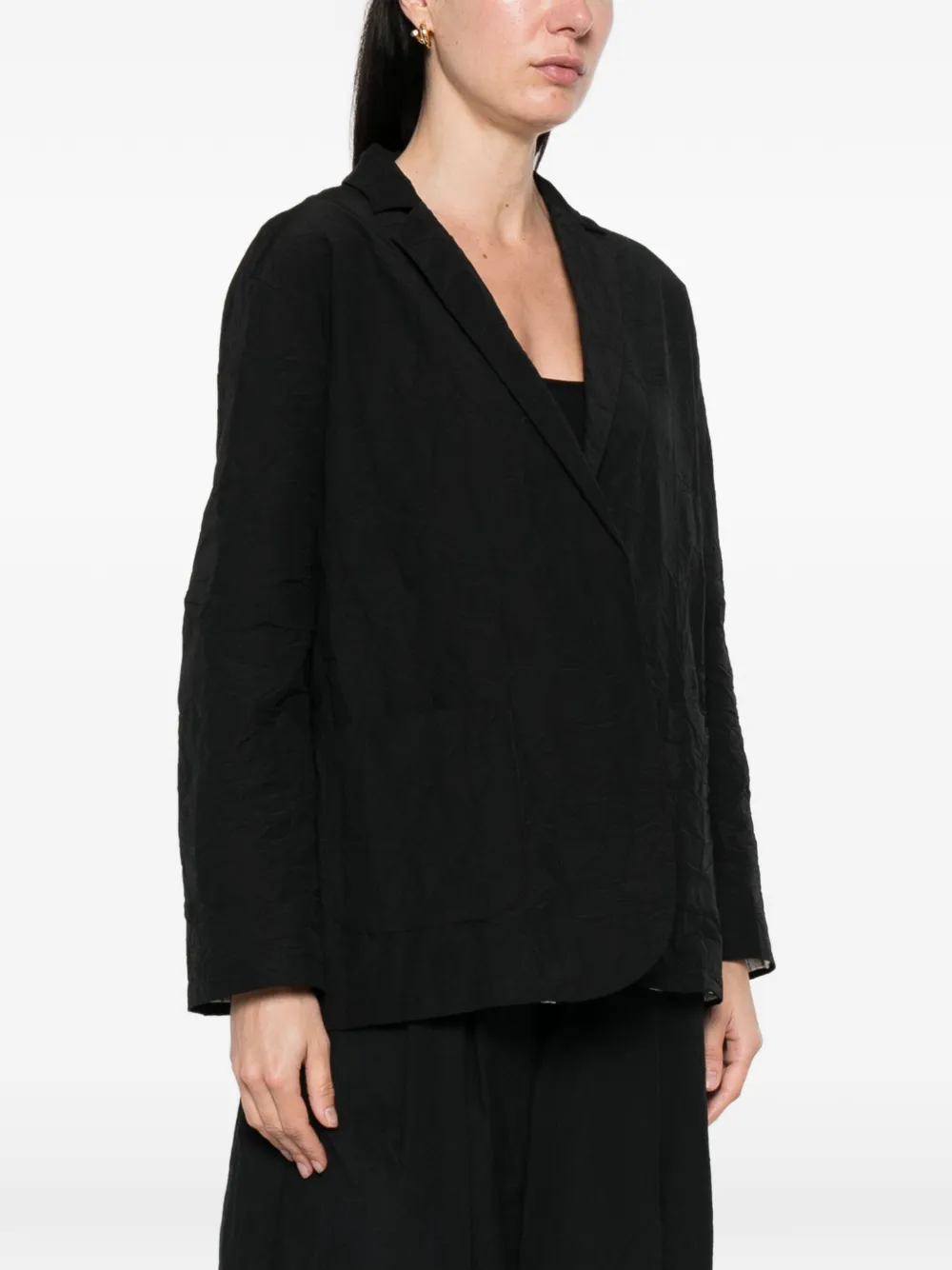  Apuntob Front-pocket Blazer - Black 