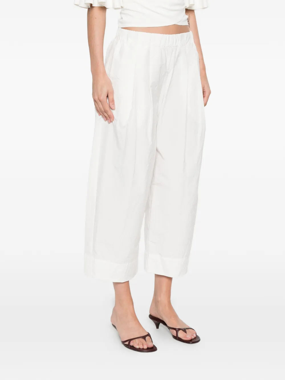  Apuntob Elasticated Trousers - White 