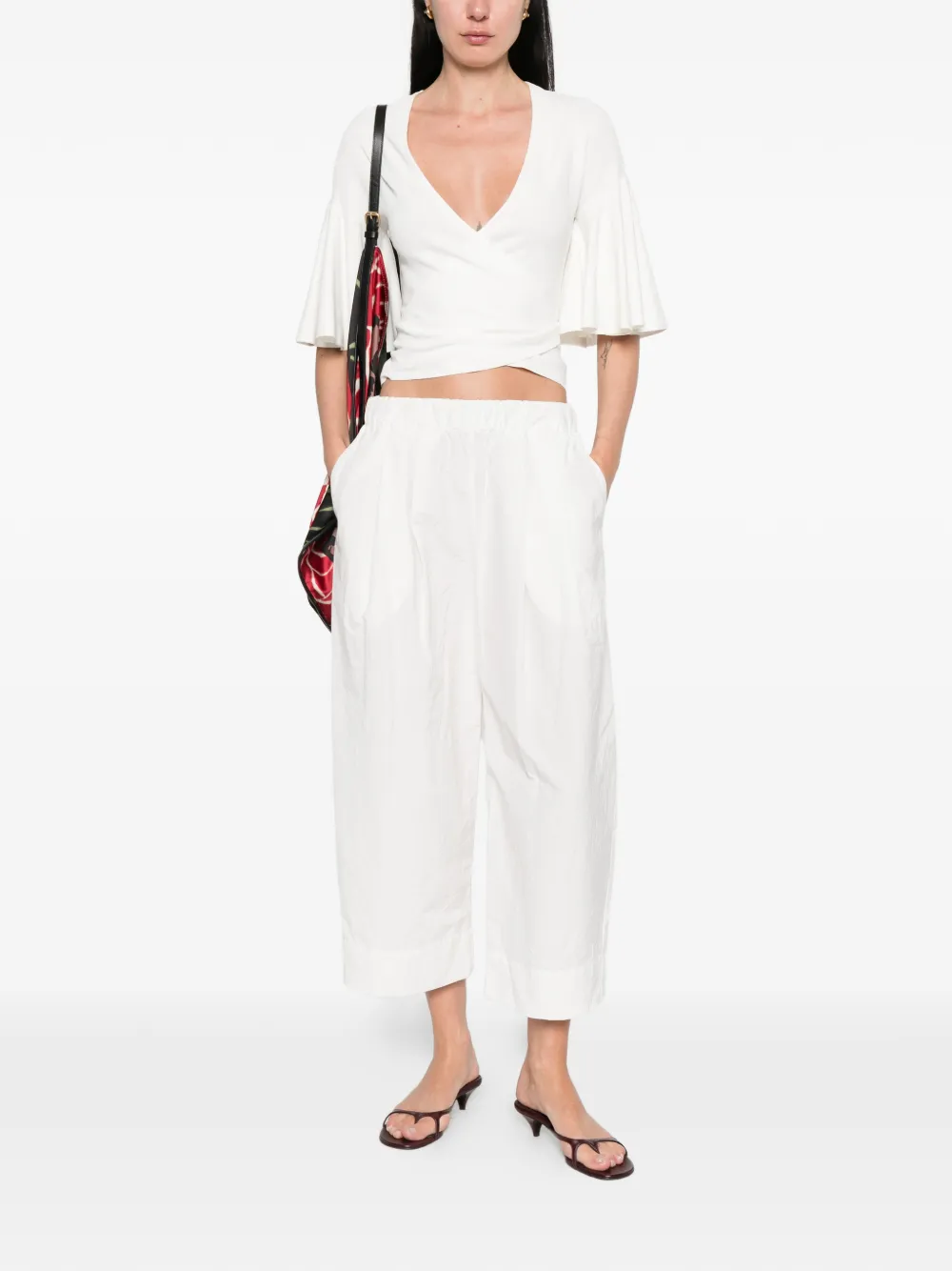  Apuntob Elasticated Trousers - White 