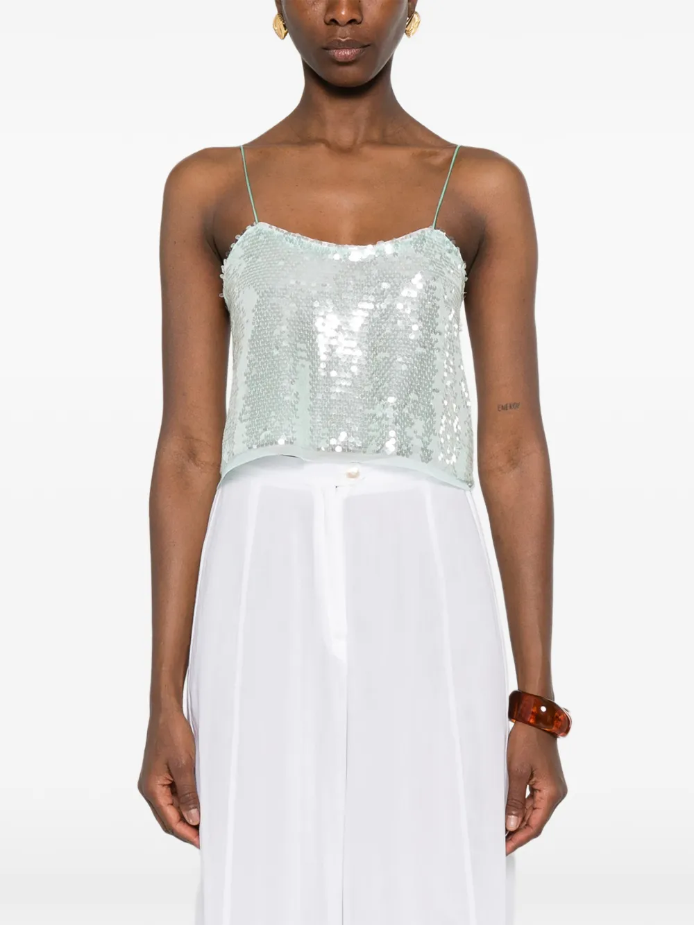  Forte Forte Sequin-embellished Blouse - Green 