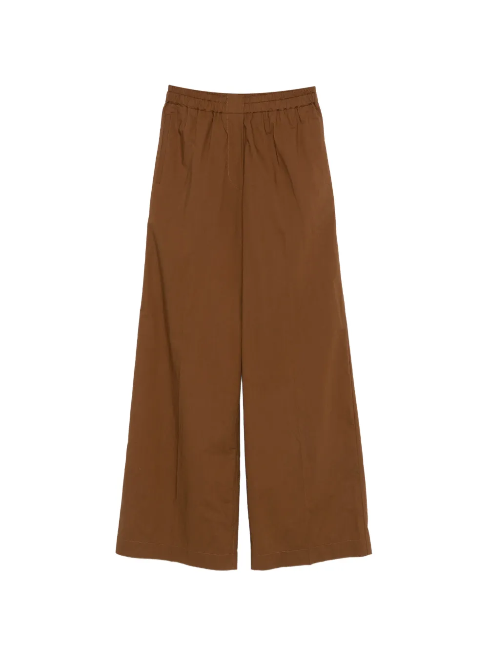 Forte Forte elasticated-waistband trousers - Brown