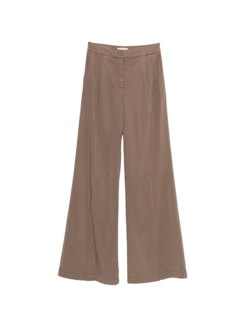 Via Masini 80 button pleat trousers