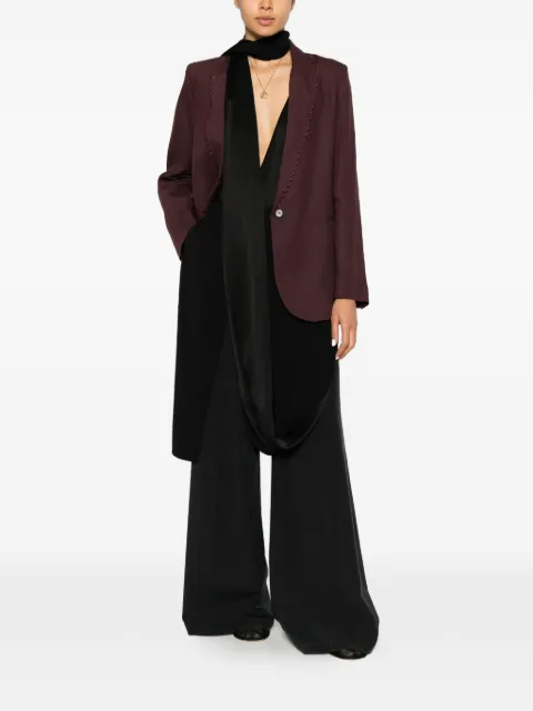Via Masini 80 pleated wide-leg trousers