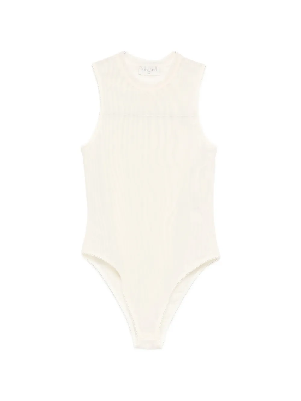 Forte Forte scalloped-trim top - Toni neutri