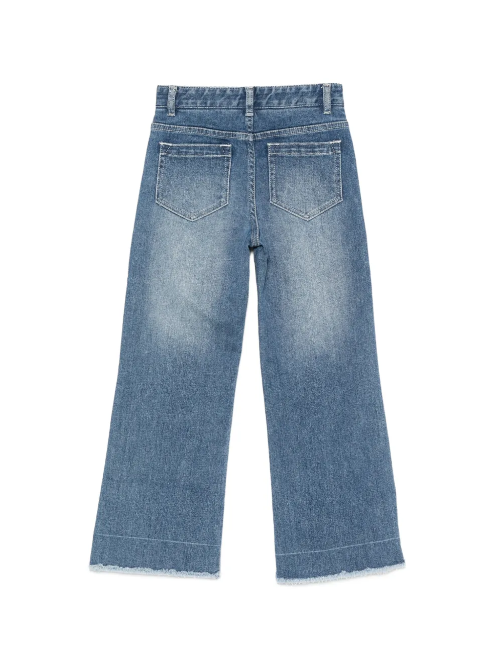  Chloé Vaqueros Con Dobladillo Deshilachado - Azul 