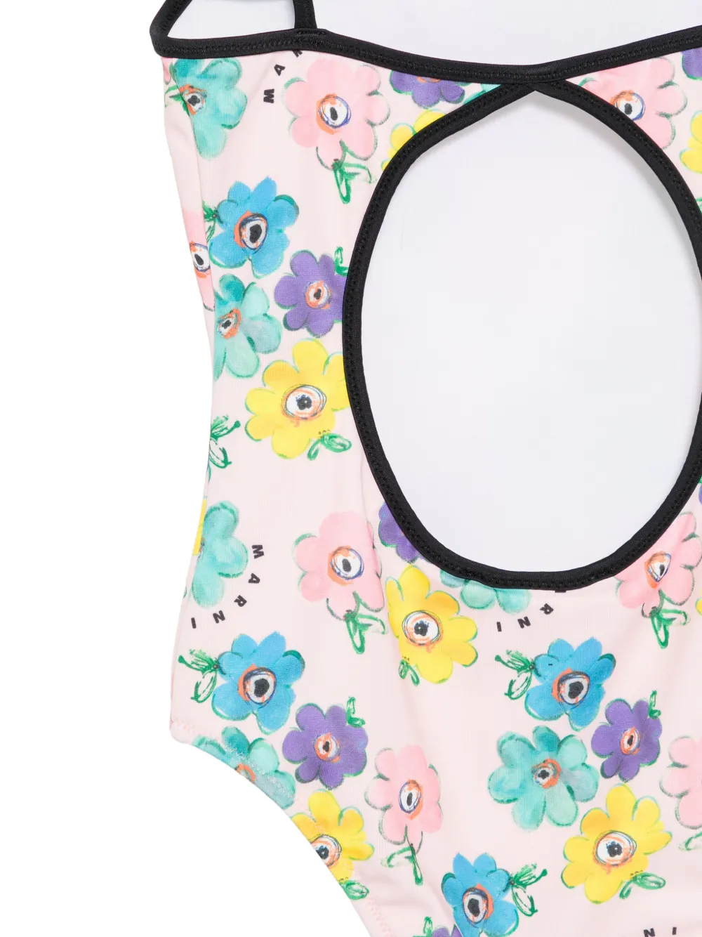 Marni Kids Badpak met bloemenprint Roze