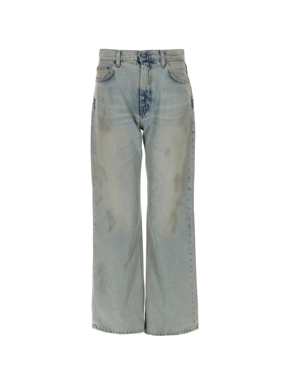 Haikure Korea distressed wide-leg jeans - Blu