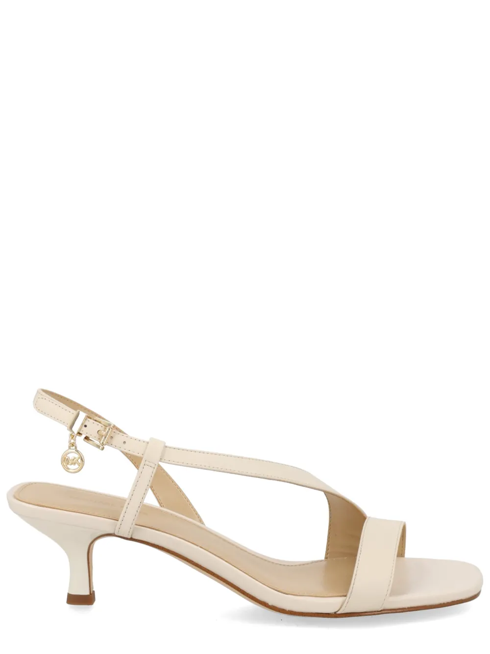 Michael Kors Jaida asymmetrische slingback sandalen Beige