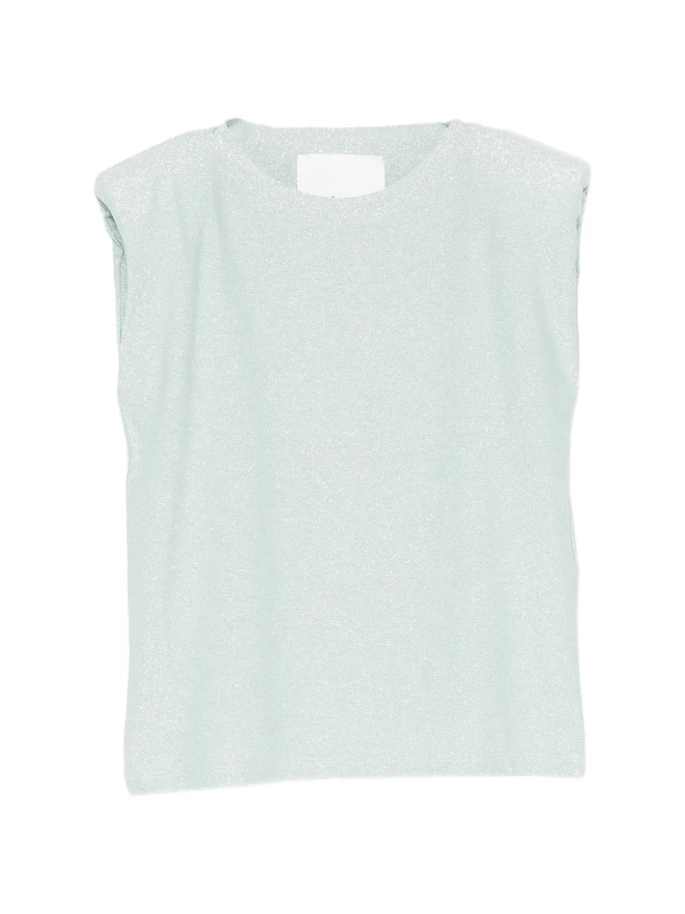 Miss Grant Kids glitter-effect sleeveless T-shirt - Verde
