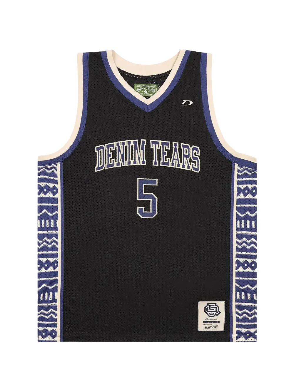 Denim Tears Game number-appliqué tank - Nero