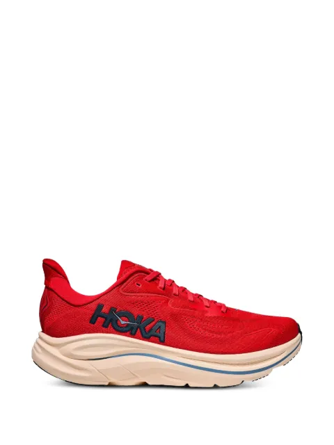 HOKA Clifton 10 "Vermillion/Varsity Navy" sneakers