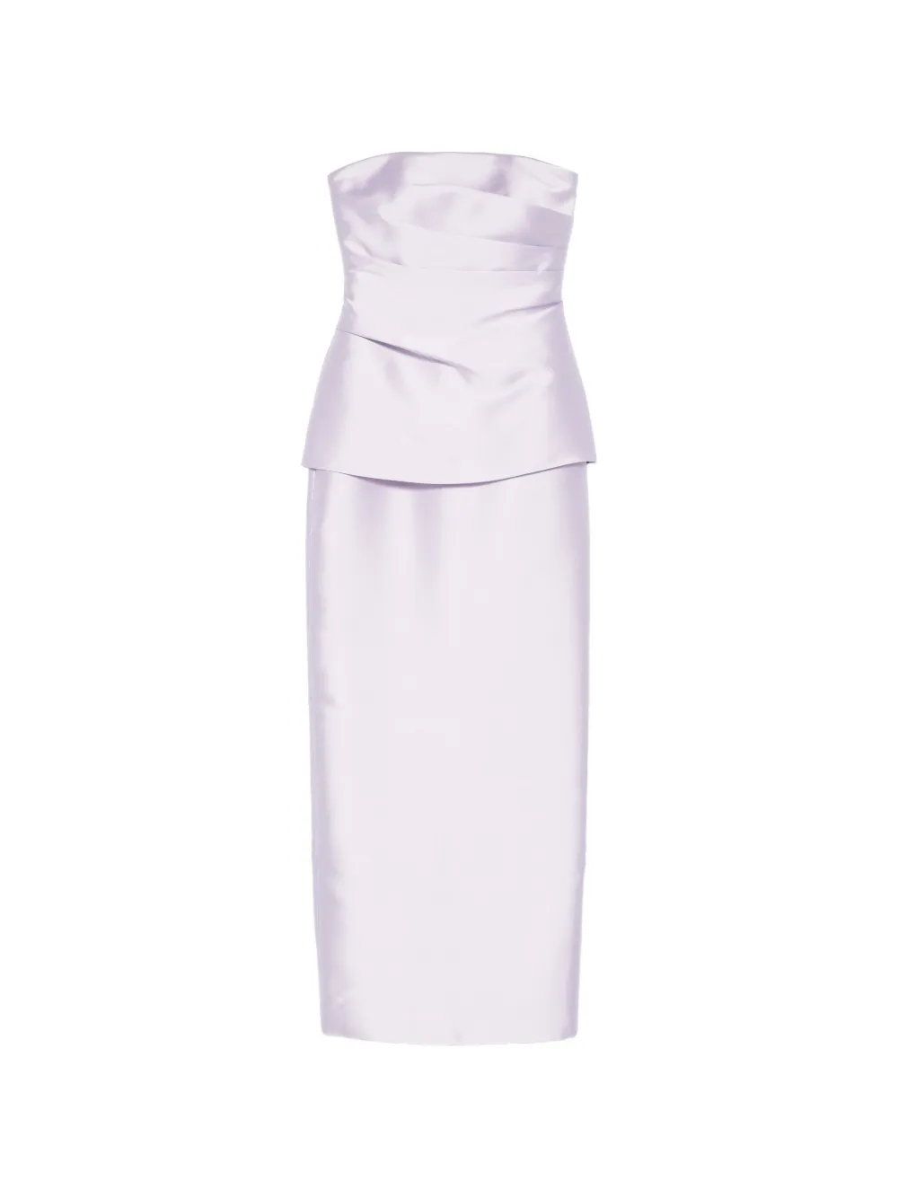 Solace London Lucille strapless layered maxi dress - Viola