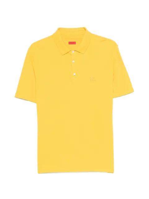 Isaia embroidered-detail polo shirt