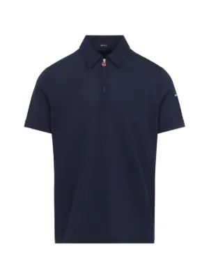 Kiton Silk Polo Shirt | Blue | FARFETCH IN