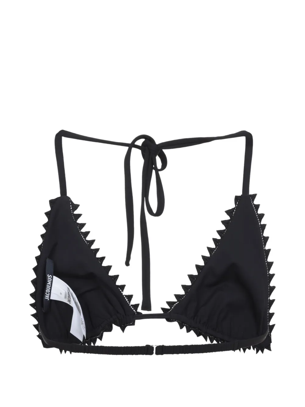 Jacquemus Le Picot bikinitop Zwart