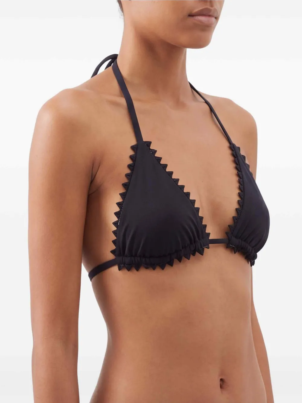 Jacquemus Le Picot bikinitop Zwart