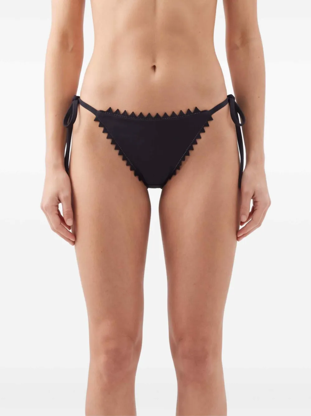 Jacquemus Le Bas De Maillot Picot bikini bikinislip Zwart
