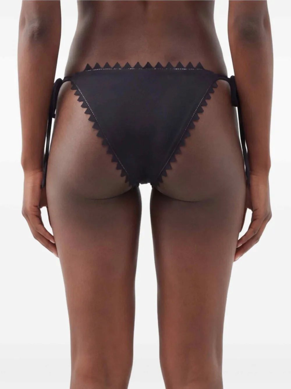 Jacquemus Le Bas De Maillot Picot bikini bikinislip Zwart