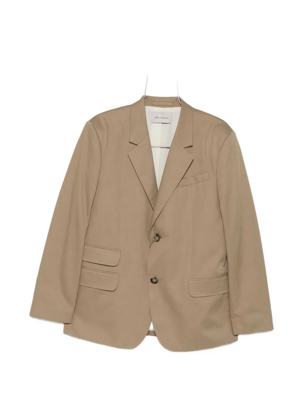 AMI Paris flap-pocket blazer - Toni neutri