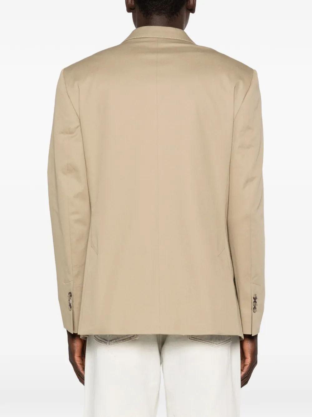 AMI Paris Blazer met klepzak Beige
