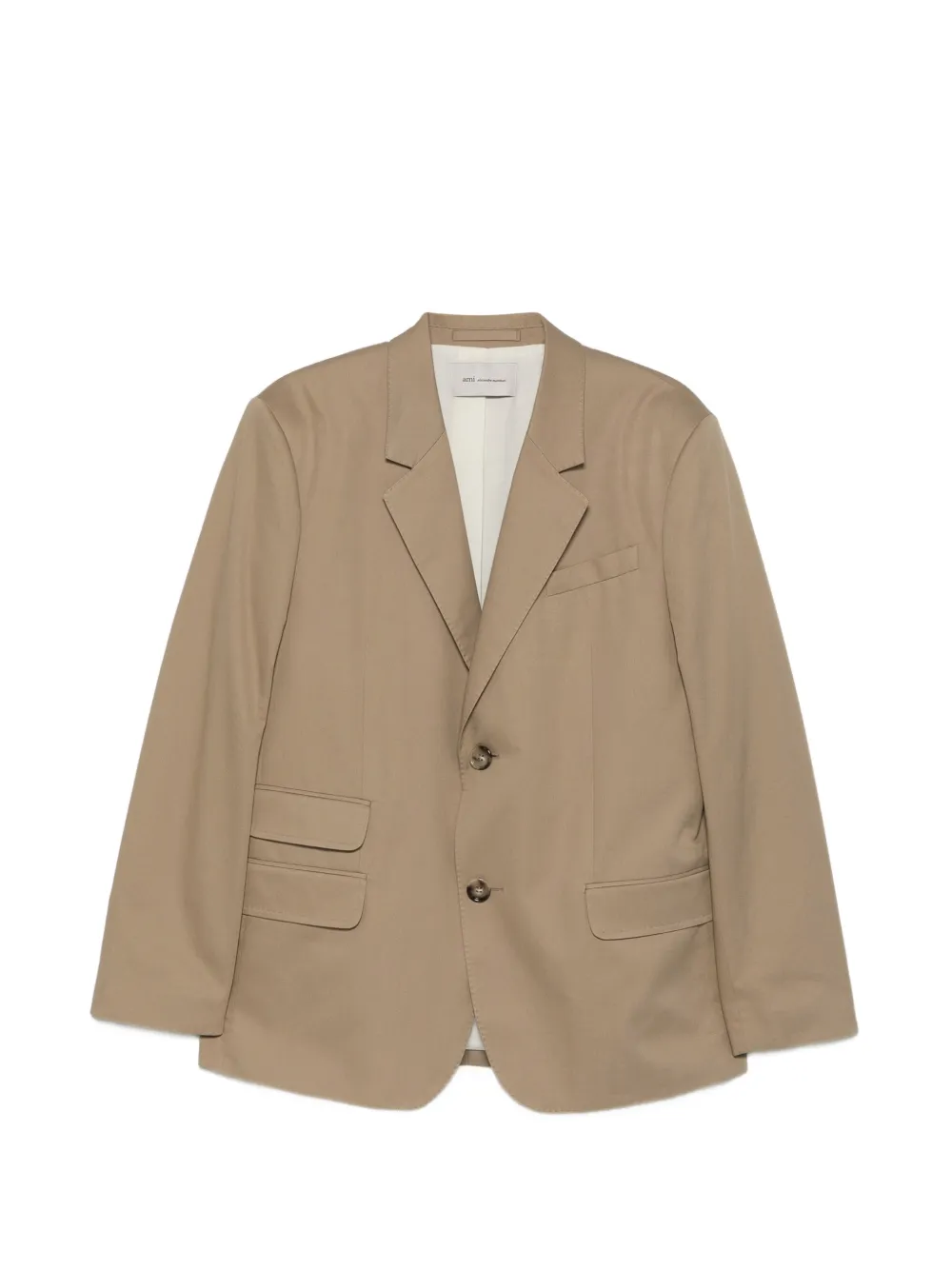 AMI Paris flap-pocket blazer - Toni neutri