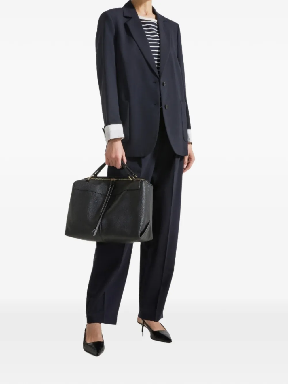  Seventy Pocket Cuffed Blazer - Blue 