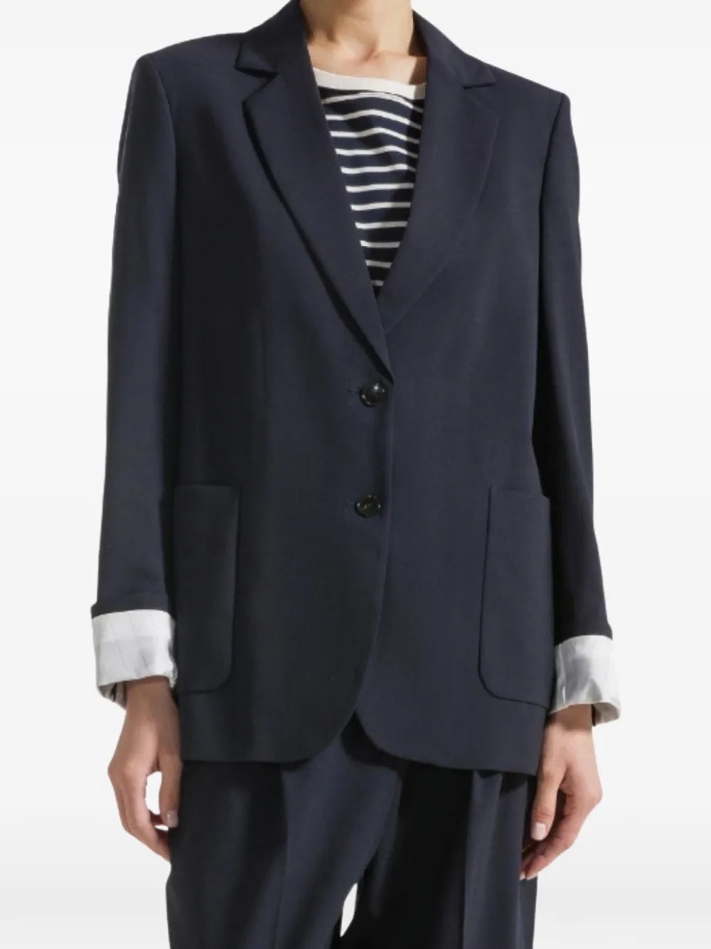  Seventy Pocket Cuffed Blazer - Blue 