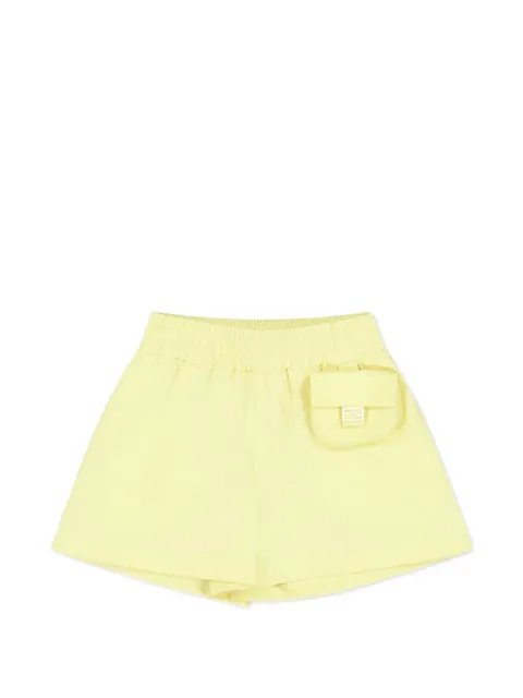Fendi Kids logo-patch elasticated-waist shorts