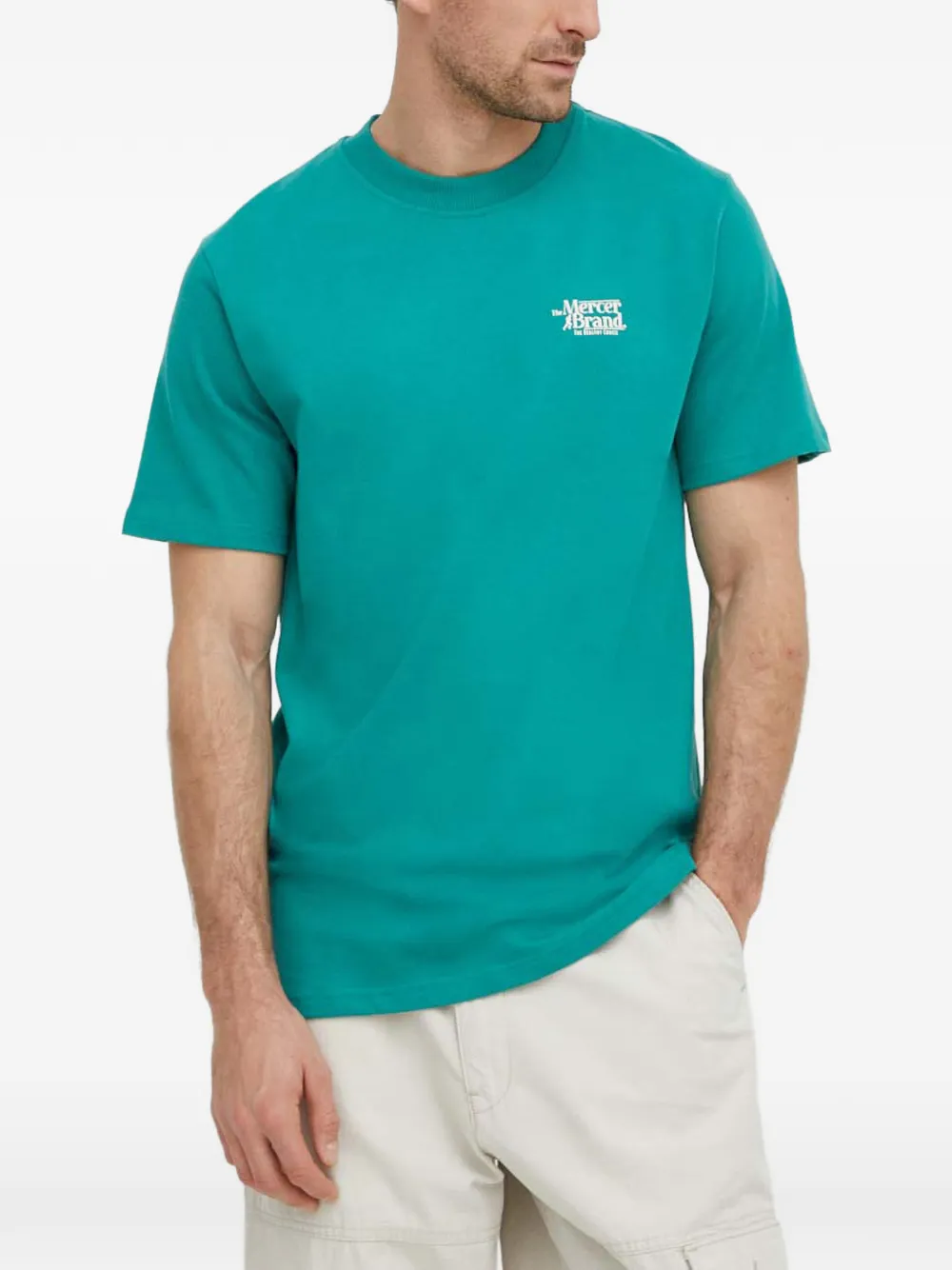 The Mercer Brand T-Shirt mit Rundhalsausschnitt - Grün