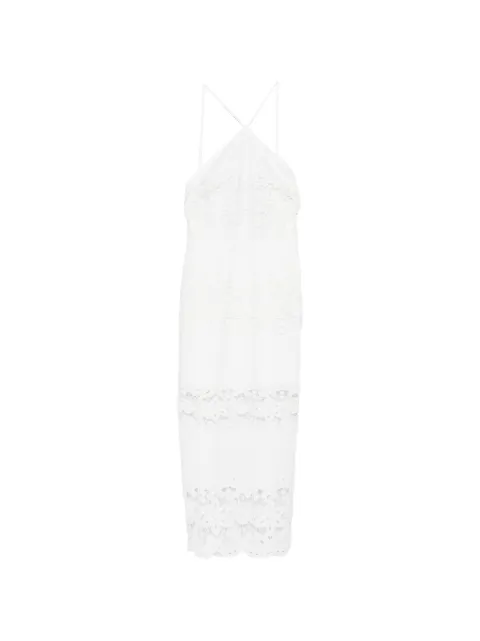 Patrizia Pepe floral-embroidery midi dress
