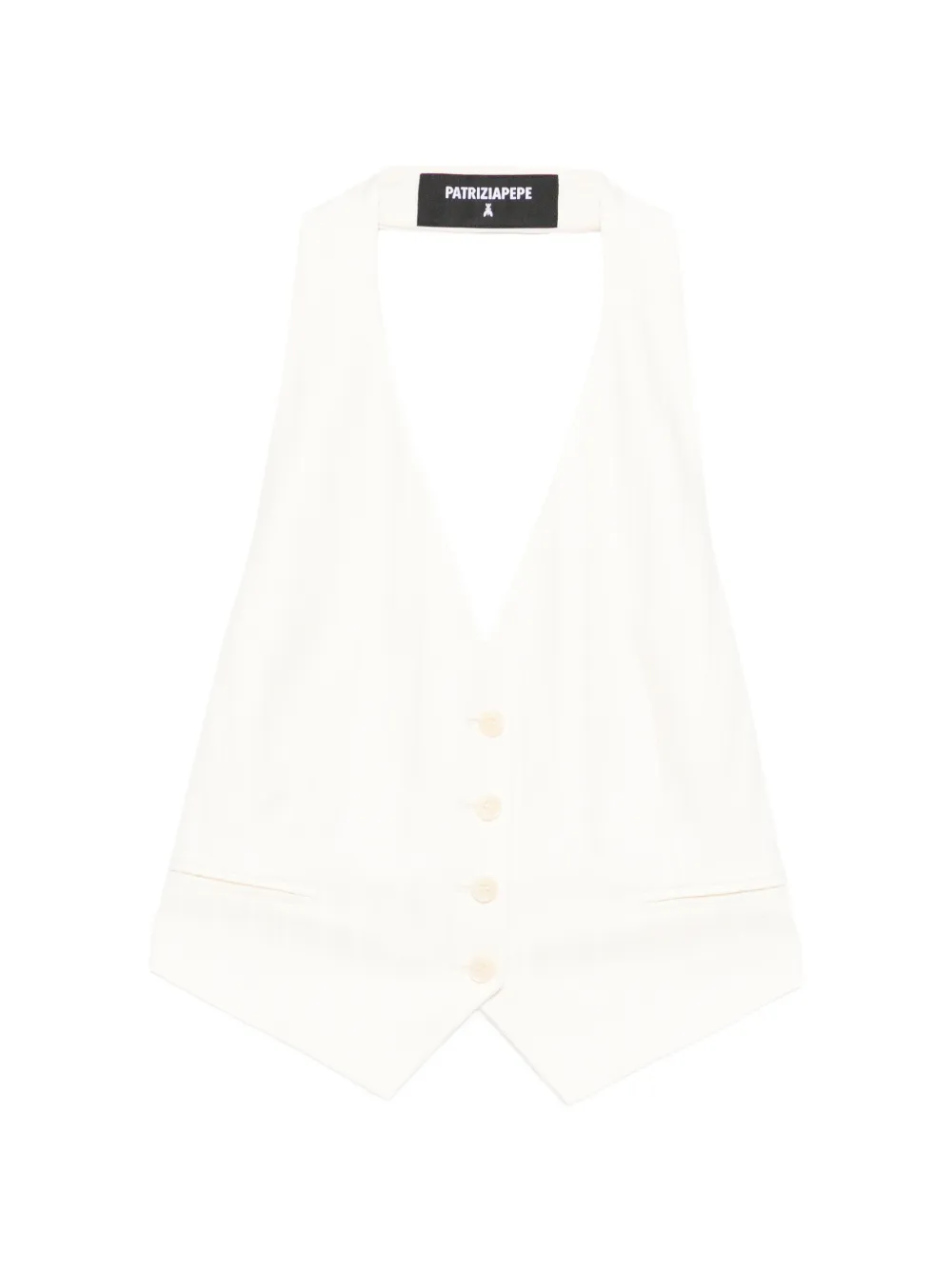 Patrizia Pepe halterneck waistcoat - Toni neutri