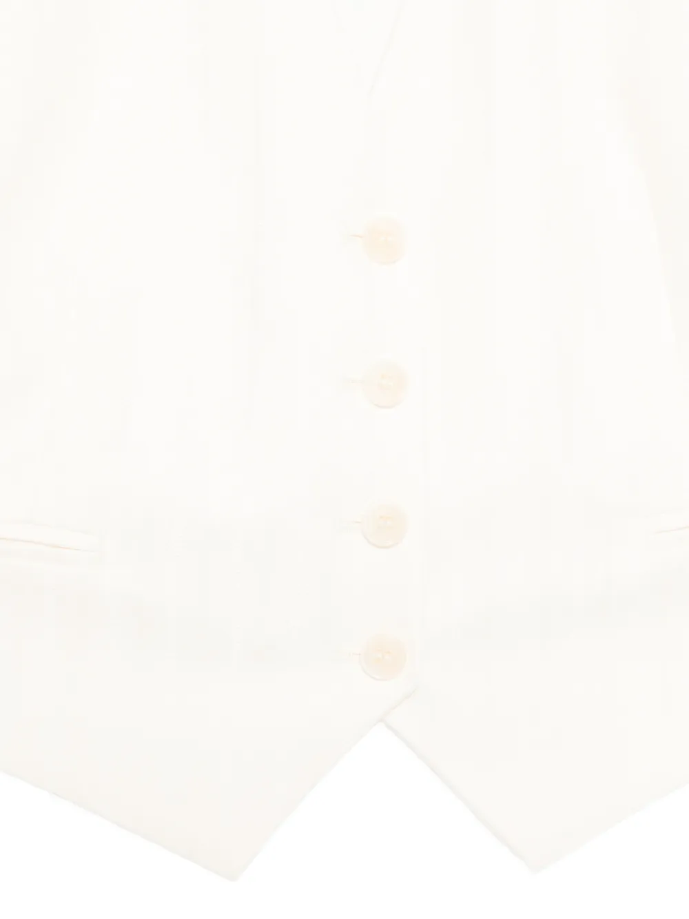 Patrizia Pepe Gilet met halternek Beige