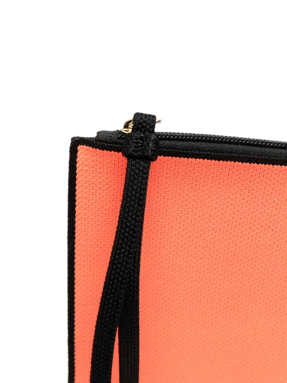 Patrizia Pepe In The City clutch met logoprint Oranje