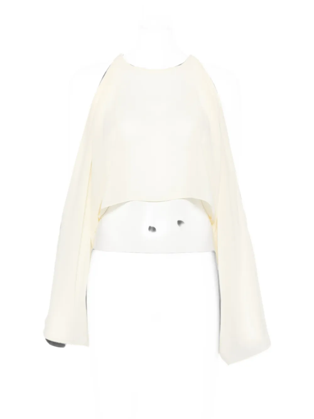 Patrizia Pepe Halterneck Cape Scarf In Neutral