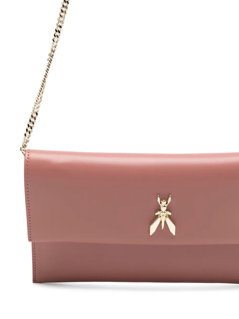 Patrizia Pepe Clutch met logoplakkaat Roze