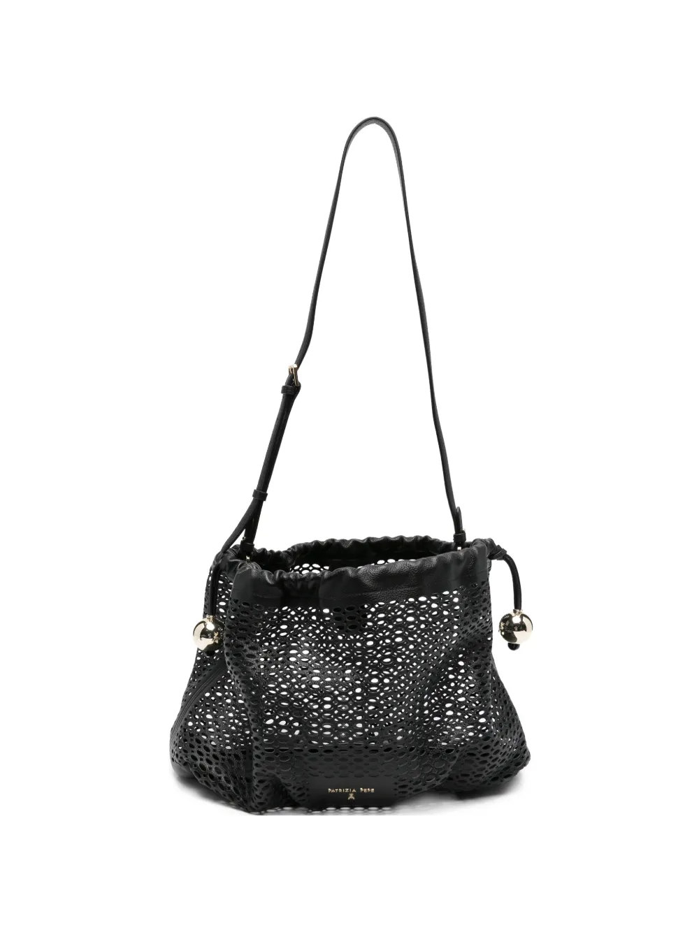 Patrizia Pepe perforated shoulder bag - Nero