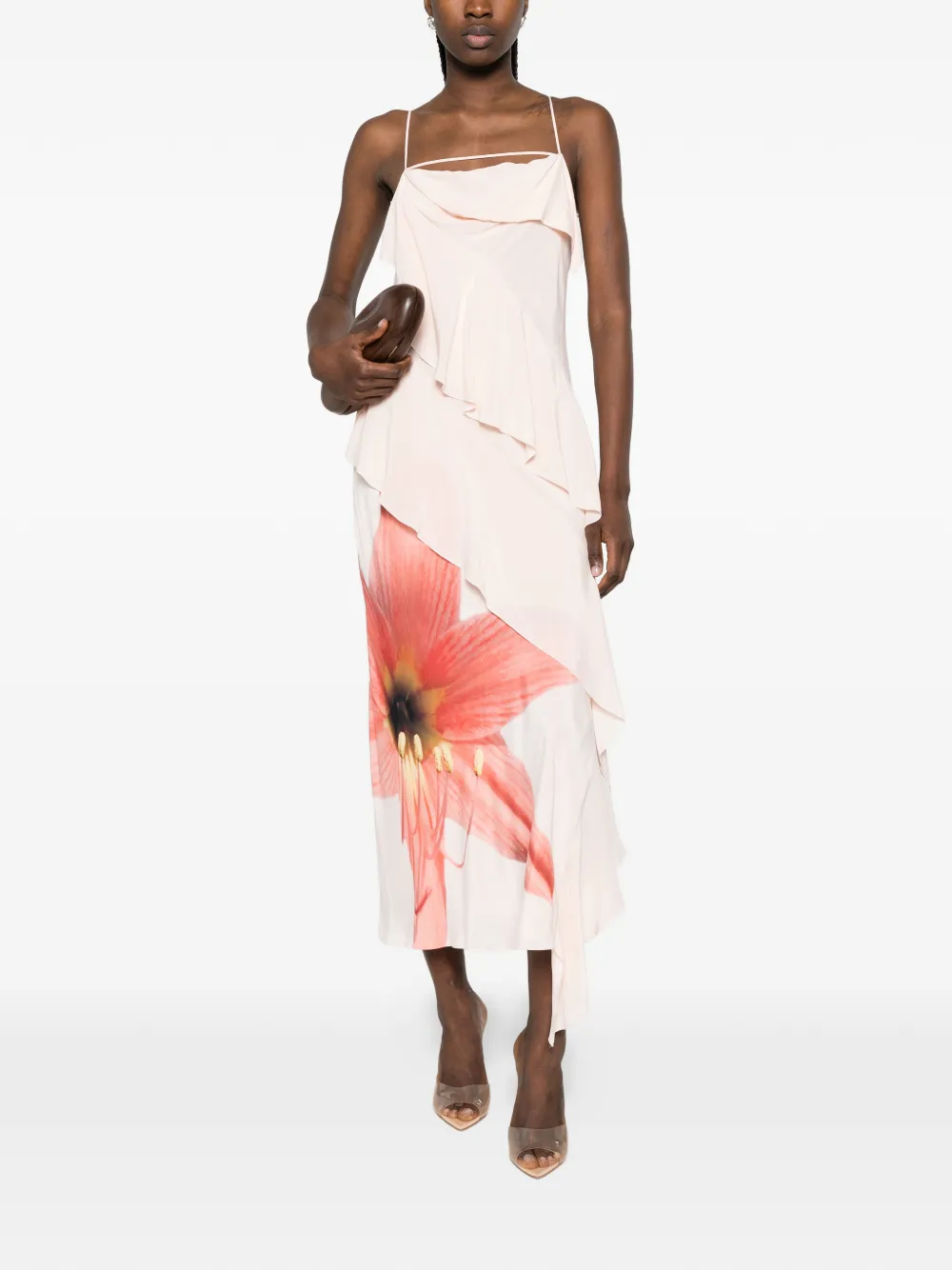 Patrizia Pepe Midi-jurk met bloemenprint Roze