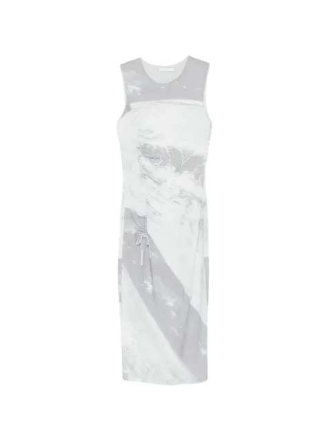 Patrizia Pepe Midi wave-print dress